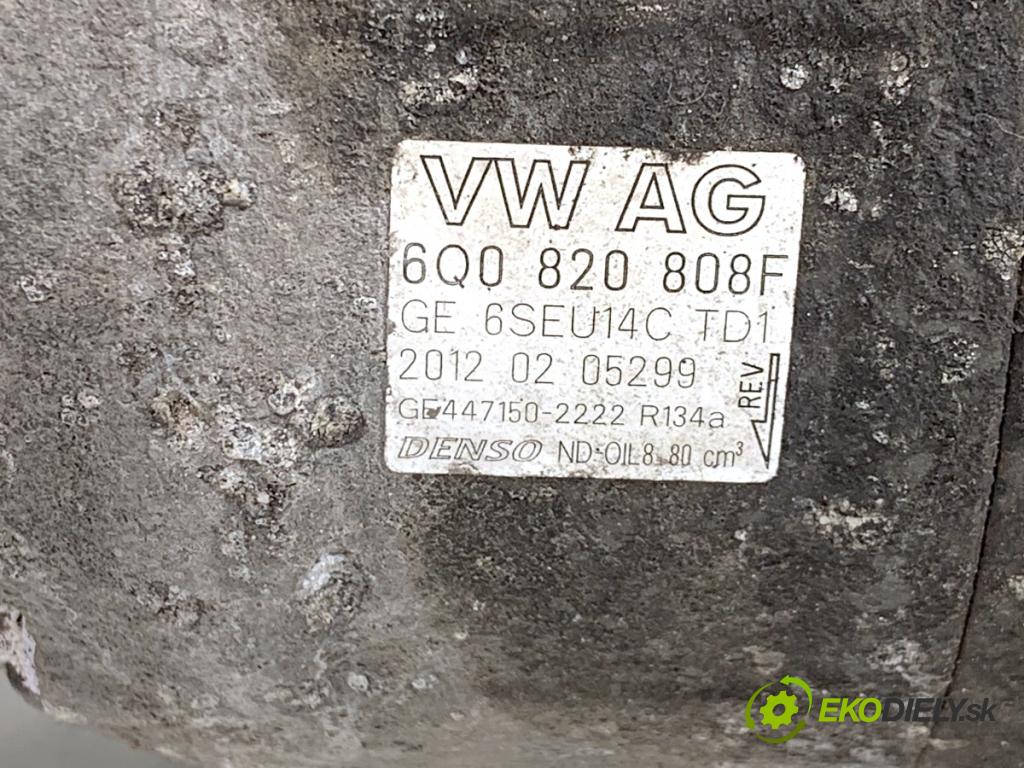 SKODA ROOMSTER nadwozie wielkoprzestrzenne (MPV) 2012 63 kW 1.4 1390 Kompresor klimatizácie 6Q0820808F (Kompresor klimatizácie)