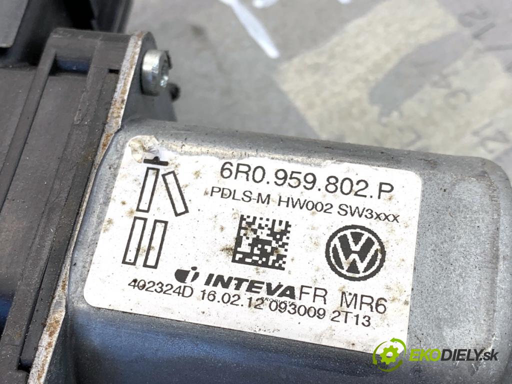 SKODA ROOMSTER nadwozie wielkoprzestrzenne (MPV) 2012 63 kW 1.4 1390 mechanismus okna pravý přední část 6R0959802P