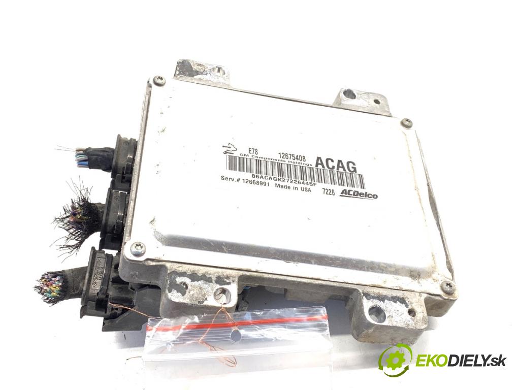 OPEL ASTRA J sedan 2017 103 kW 1.4 LPG (69) 1364 řídící jednotka motora 12675408 (Řídicí jednotka)