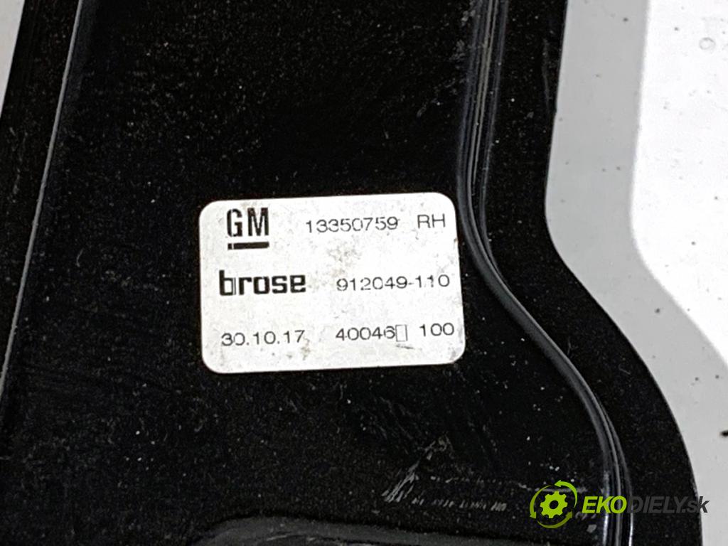OPEL ASTRA J sedan 2017 103 kW 1.4 LPG (69) 1364 mechanismus okna pravý přední část 20951582