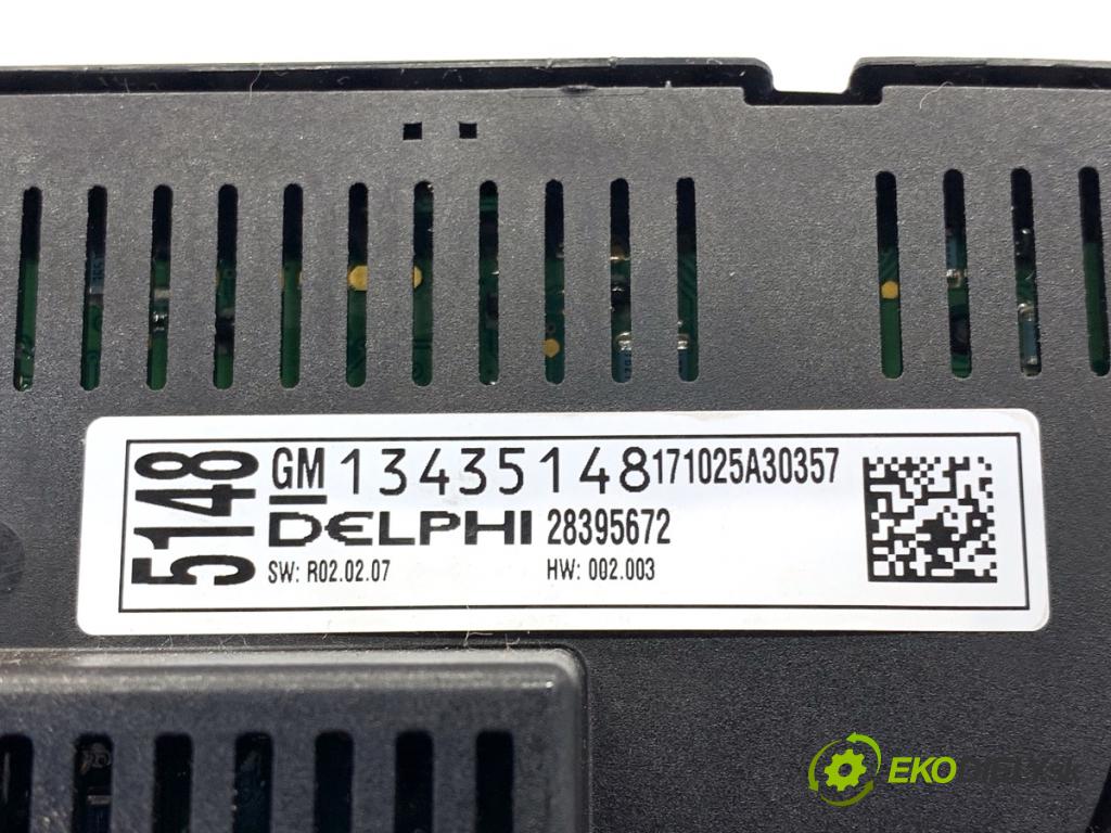 OPEL ASTRA J sedan 2017 103 kW 1.4 LPG (69) 1364 Panel ovládaní topení 13435148 (Páčky pod volantem)