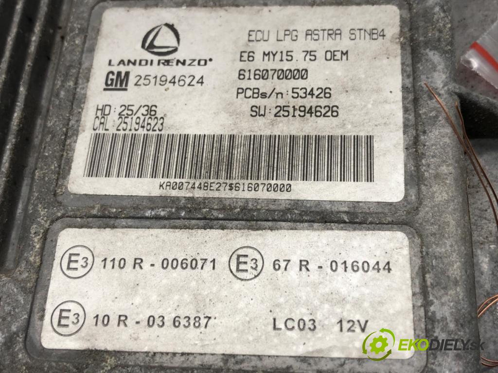 OPEL ASTRA J sedan 2017 103 kW 1.4 LPG (69) 1364 řídící jednotka LPG 25194624