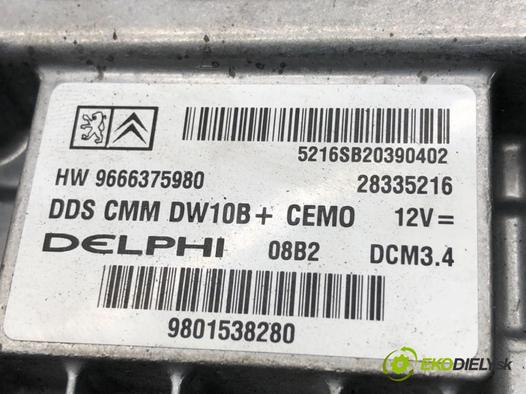 PEUGEOT 508 I sedan 2012 103 kW 2.0 HDi 1997 riadiaca jednotka Motor 9666375980 (Riadiaca jednotka)