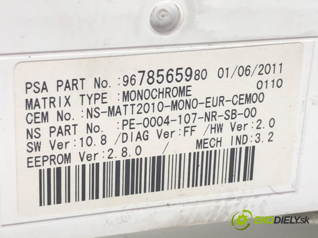 PEUGEOT 508 I sedan 2012 103 kW 2.0 HDi 1997 Prístrojovka 9678565980 (Prístrojová doska)