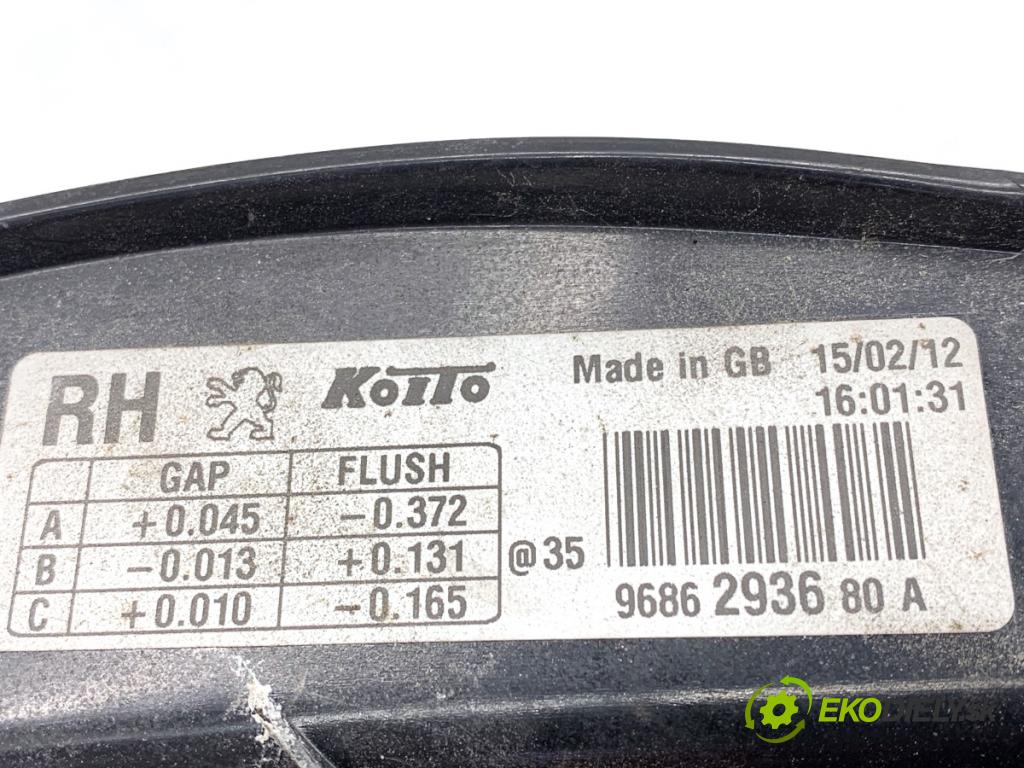 PEUGEOT 508 I sedan 2012 103 kW 2.0 HDi 1997 Svetlo pravy zad 9686293680