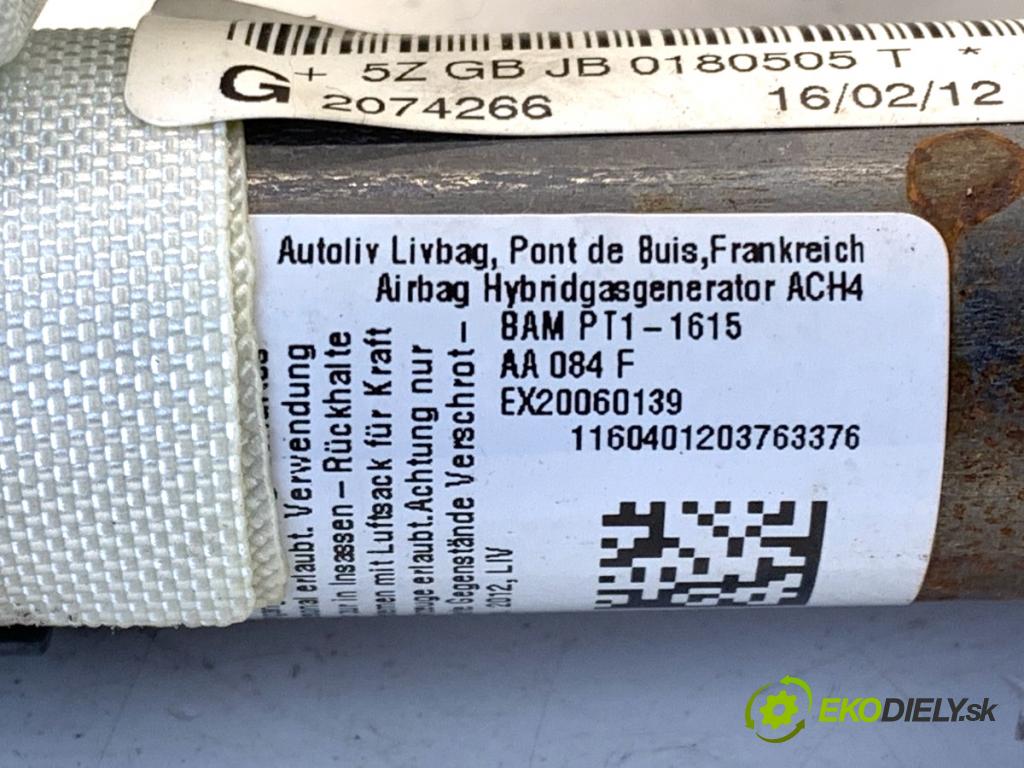 PEUGEOT 508 I sedan 2012 103 kW 2.0 HDi 1997 Stropný ľavy 9686330280
