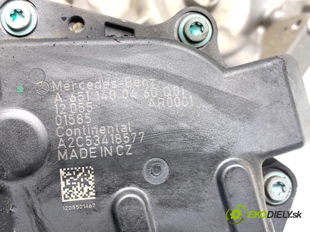 MERCEDES-BENZ X204 SUV 2012 125 kW 220 CDI (204.902) 2143 Ventil EGR CHLADIČ: A6511400460 A6511400275