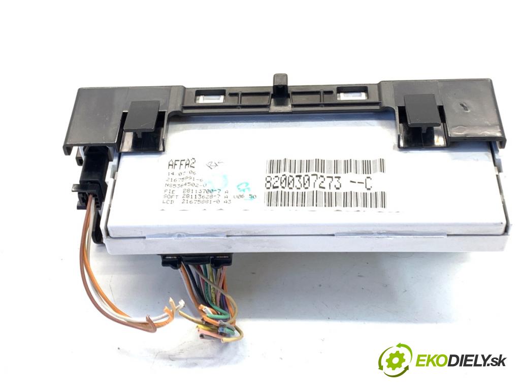 RENAULT CLIO III liftback 2006 63 kW 1.5 dCi (BR17, CR17) 1461 Dislpej 8200307273 (Prístrojová doska)