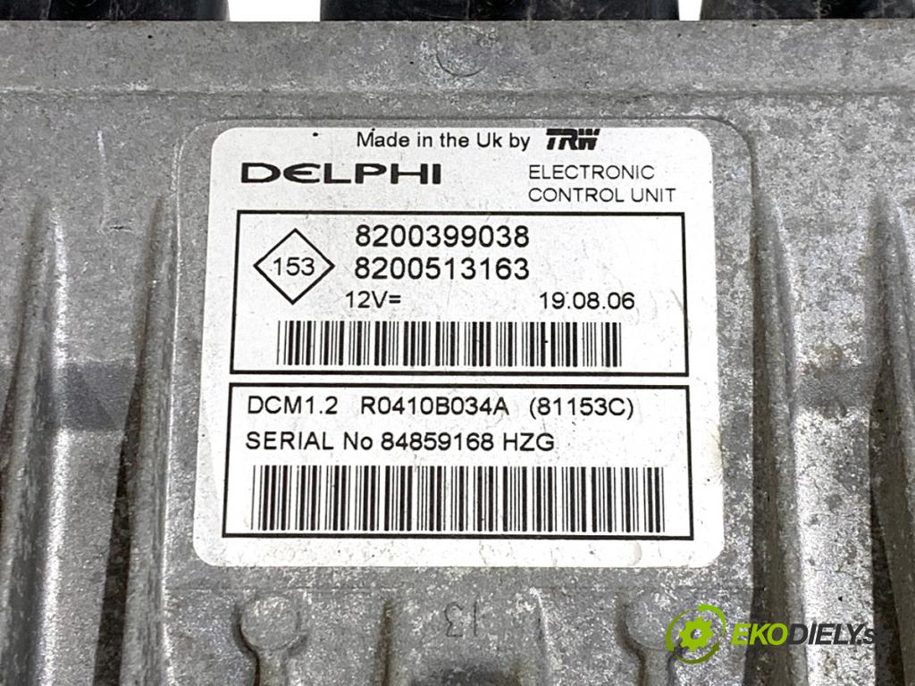 RENAULT CLIO III liftback 2006 63 kW 1.5 dCi (BR17, CR17) 1461 riadiaca jednotka Motor 8200399038 (Riadiaca jednotka)