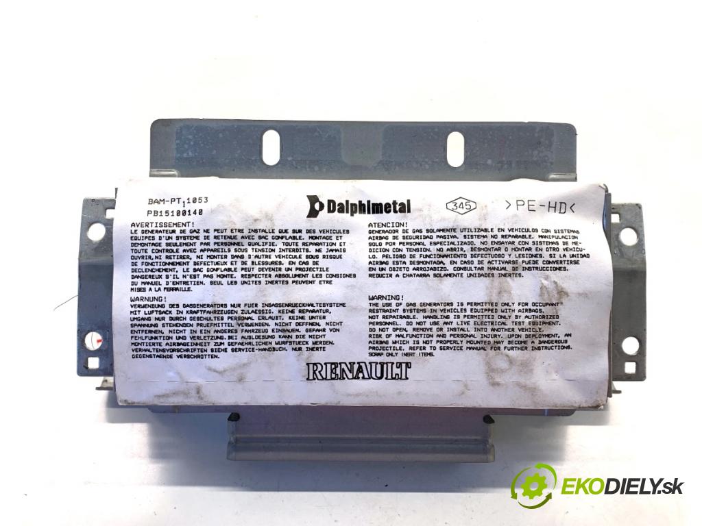 RENAULT CLIO III liftback 2006 63 kW 1.5 dCi (BR17, CR17) 1461 AirBag spolujezdce  (Airbag)