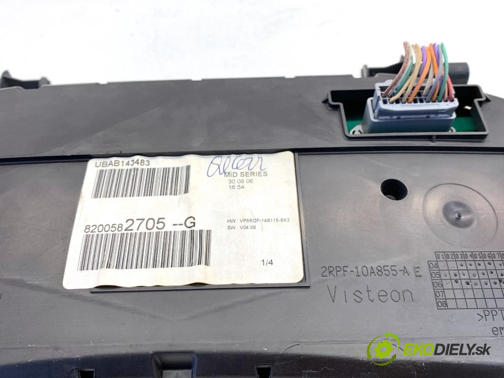 RENAULT CLIO III liftback 2006 63 kW 1.5 dCi (BR17, CR17) 1461 prístrojovka 8200582705 (Přístrojová deska)