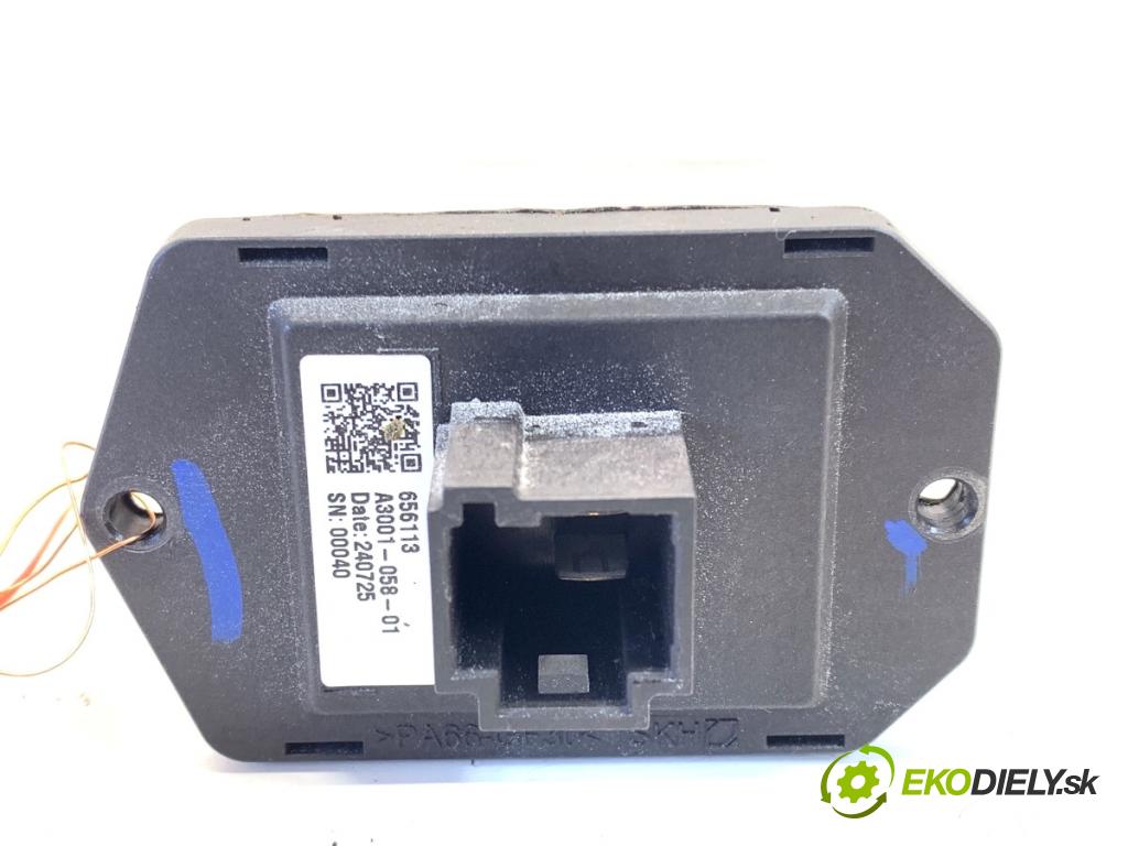 MG (SAIC) HS SUV 2024 124 kW 1.5 20 T 1490 Odpor, rezistor kúrenia vzduchu 656113 (Odpor (rezistor) kúrenia)