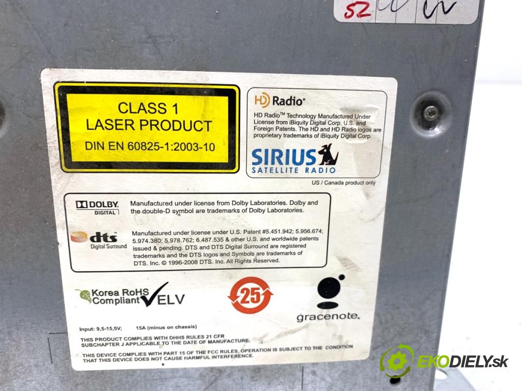 BMW F10 sedan 2010 135 kW 520 d 1995 RADIO 9237173 (Audio zariadenie)