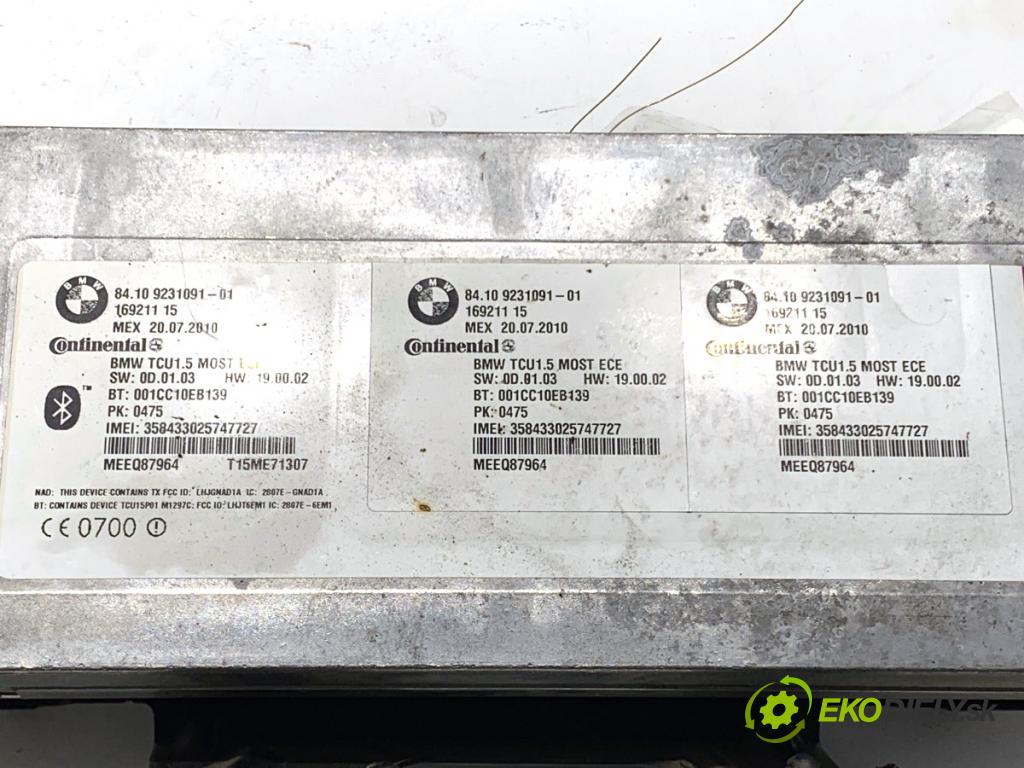 BMW F10 sedan 2010 135 kW 520 d 1995 Modul BLUETOOTH 9231091 (Riadiaca jednotka ostatné)