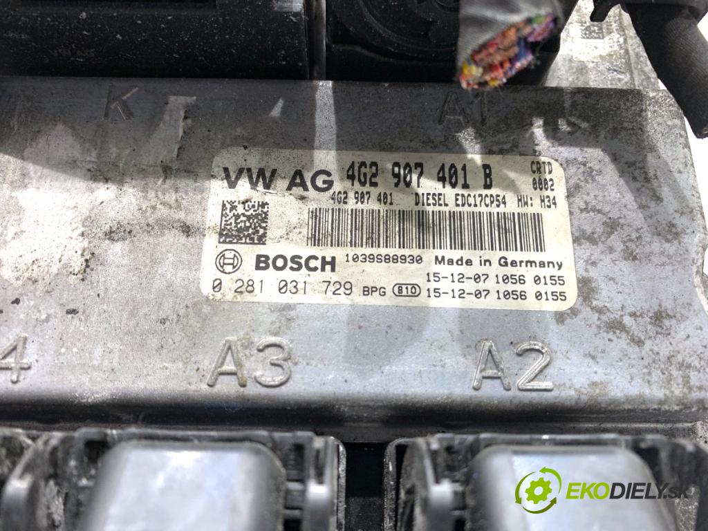 AUDI A6 C7 Kombi 2016 200 kW 3.0 TDI quattro 2967 řídící jednotka motora 4G2907401B (Řídicí jednotka)