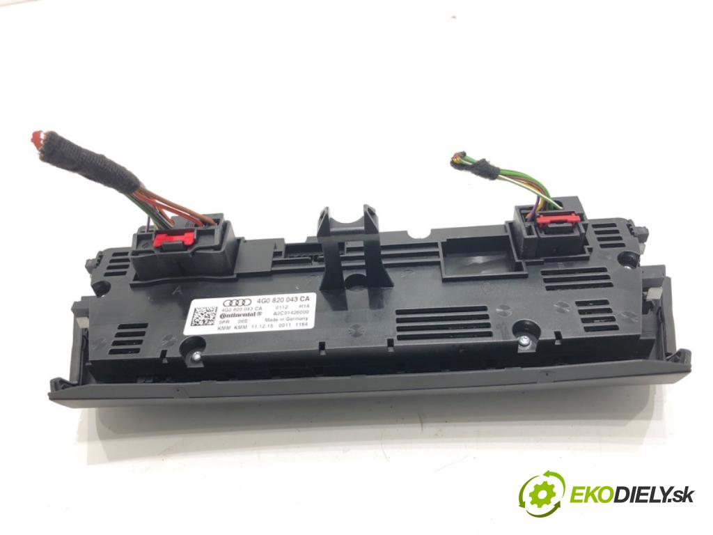 AUDI A6 C7 Kombi 2016 200 kW 3.0 TDI quattro 2967 Panel ovládania kúrenia 4G0820043CA (Prepínacie páčky pod volantom)