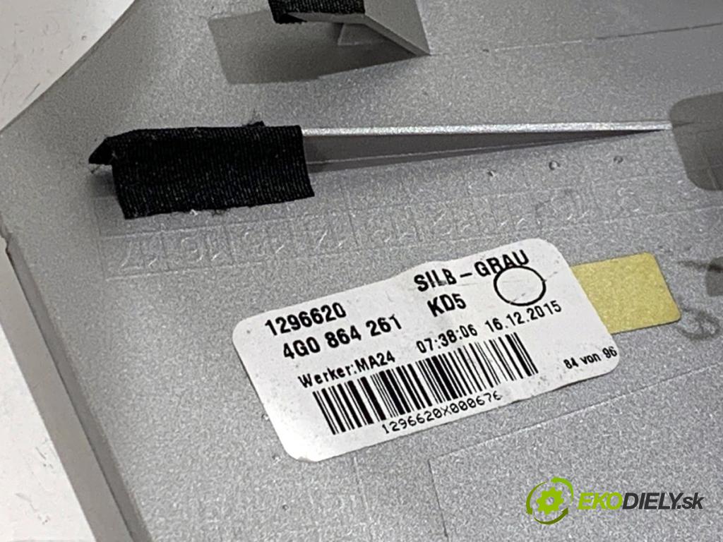 AUDI A6 C7 Kombi 2016 200 kW 3.0 TDI quattro 2967 lišty kryt 4G0864261 4G1853190B (Lišta)