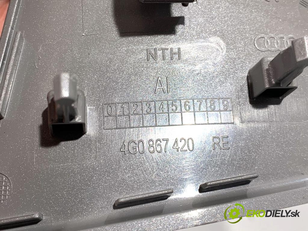AUDI A6 C7 Kombi 2016 200 kW 3.0 TDI quattro 2967 lišty kryt 4G0864261 4G1853190B (Lišta)