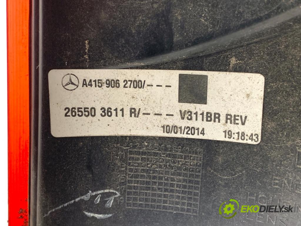 MERCEDES-BENZ CITAN Nadwozie pełne/minivan 2014 81 kW 111 CDI (415.603, 415.605) 1461 Svetlo pravy zad A4159062700