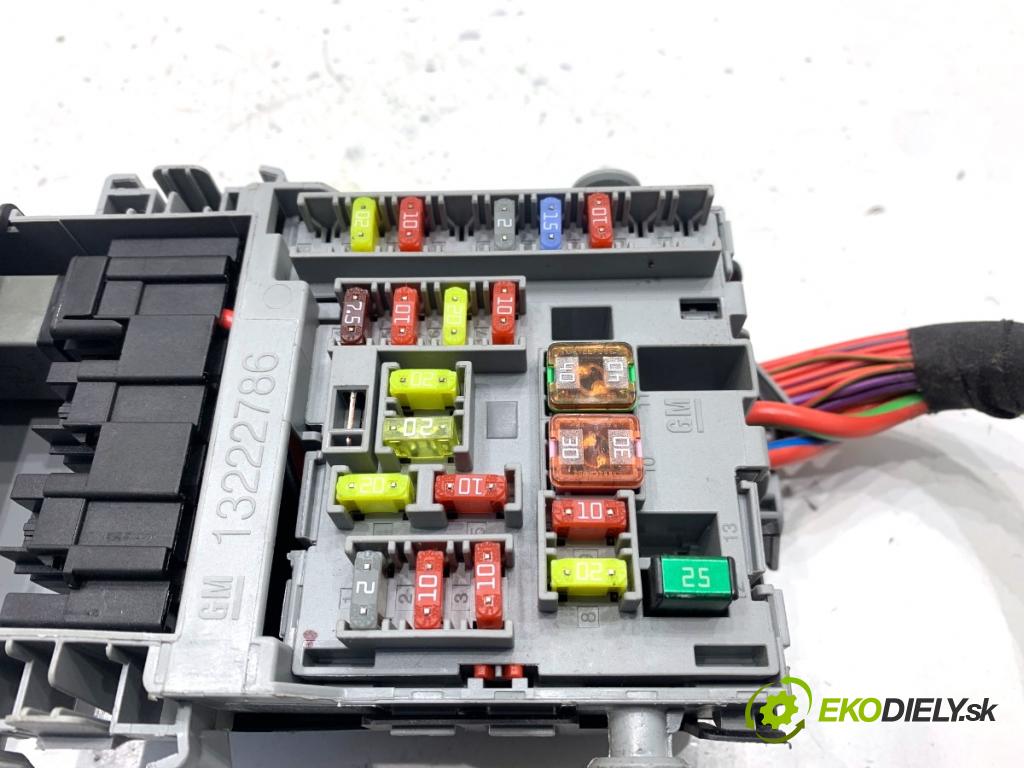 OPEL ZAFIRA C nadwozie wielkoprzestrzenne (MPV) 2014 100 kW 1.6 CDTI (75) 1598 skříňka poistková 13222786 (Pojistková skříňka)