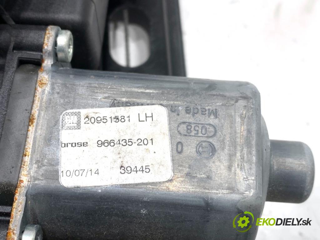 OPEL ZAFIRA C nadwozie wielkoprzestrzenne (MPV) 2014 100 kW 1.6 CDTI (75) 1598 mechanismus okna levý přední část 20951581