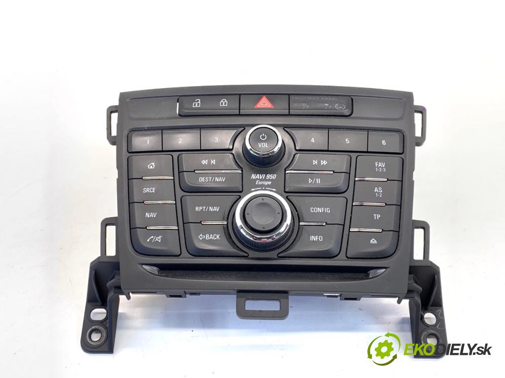 OPEL ZAFIRA C nadwozie wielkoprzestrzenne (MPV) 2014 100 kW 1.6 CDTI (75) 1598 Panel ovládania radia 13406657 (Prepínacie páčky pod volantom)