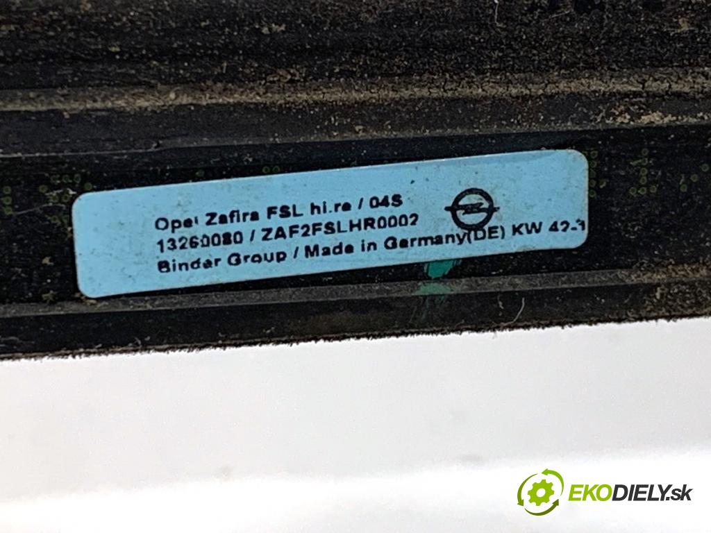 OPEL ZAFIRA C nadwozie wielkoprzestrzenne (MPV) 2014 100 kW 1.6 CDTI (75) 1598 lišta Sbírání: zadní část pravý 13260080