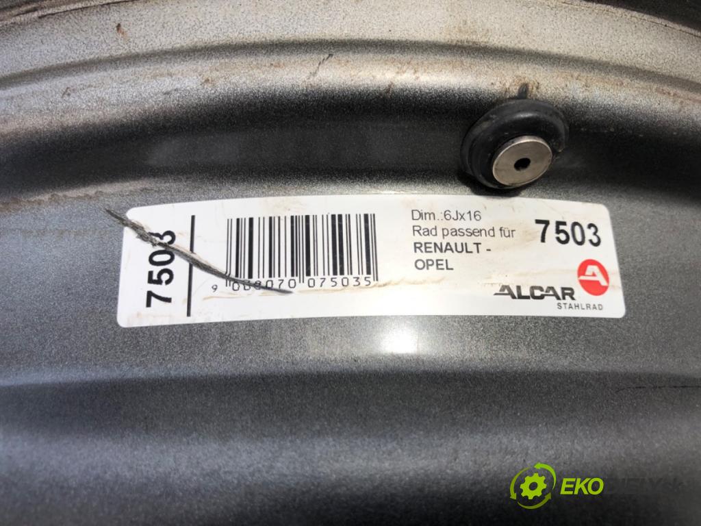 OPEL VIVARO A ---  --- --- --- disk plechový 16 6J 5X130