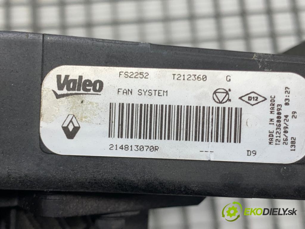 DACIA SANDERO III liftback 2024 74 kW 1.0 TCe 100 999 ventilátor chladiče 214813070R (Ventilátor)