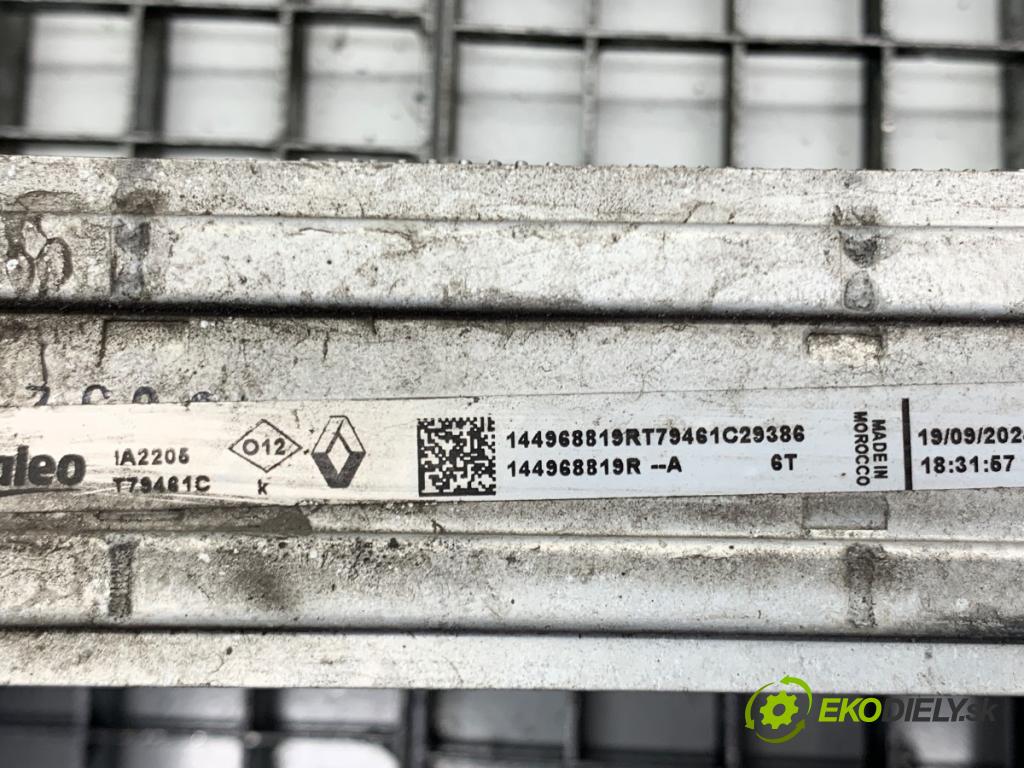 DACIA SANDERO III liftback 2024 74 kW 1.0 TCe 100 999 intercooler 144968819R (Intercooler (chladič nasávaného vzduchu))