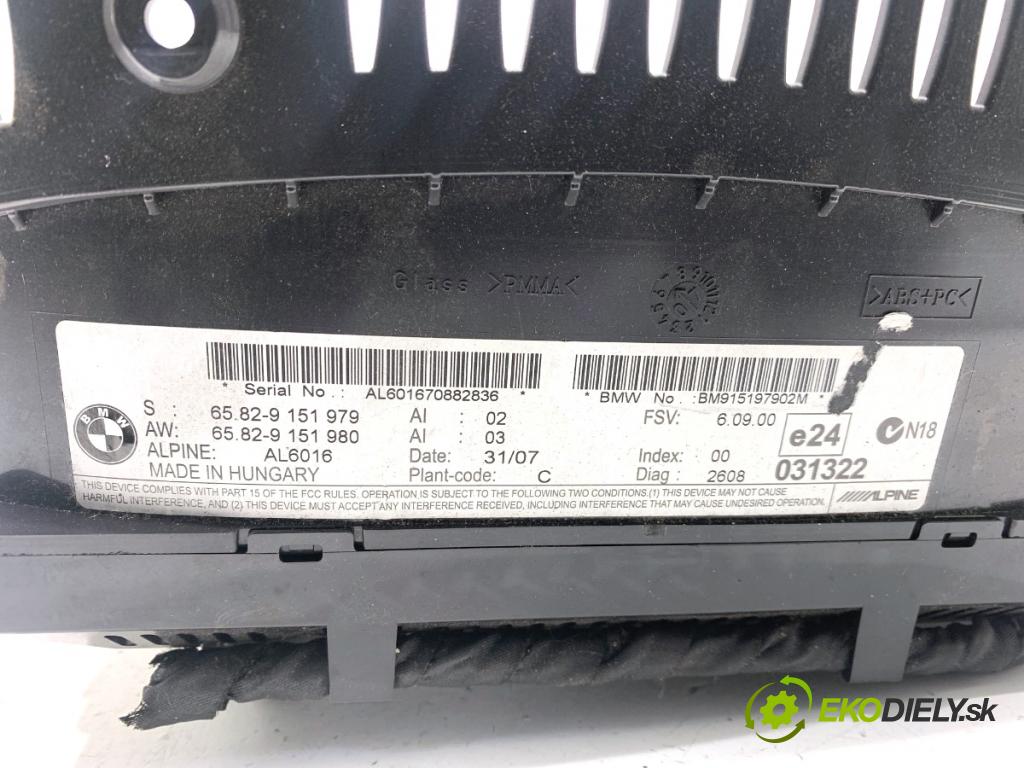 BMW E60 sedan 2007 173 kW 530 d 2993 Displej 9151979 (Přístrojová deska)