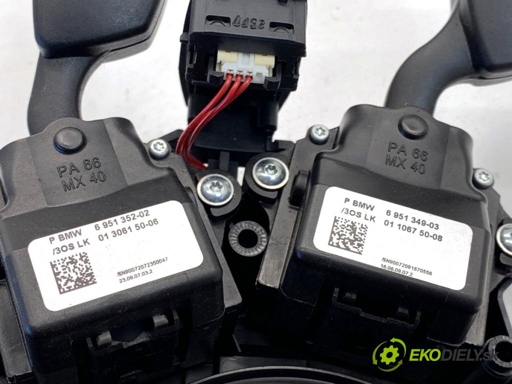 BMW E60 sedan 2007 173 kW 530 d 2993 Prepínač kombinovaný 9170214 6951352 (Prepínacie páčky pod volantom)