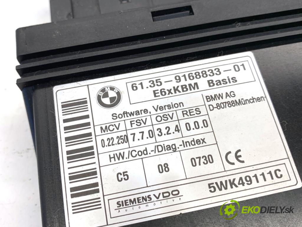 BMW E60 sedan 2007 173 kW 530 d 2993 Modul komfortu 9168833 (Modul komfortu)