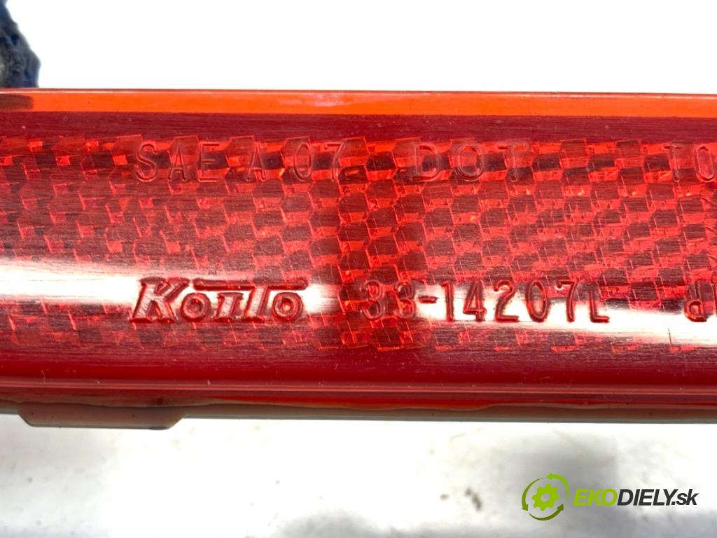 INFINITI Q50 sedan 2014 268 kW 50 Hybrid AWD 3498 reflexní nárazníka levý zadní část 250-23005