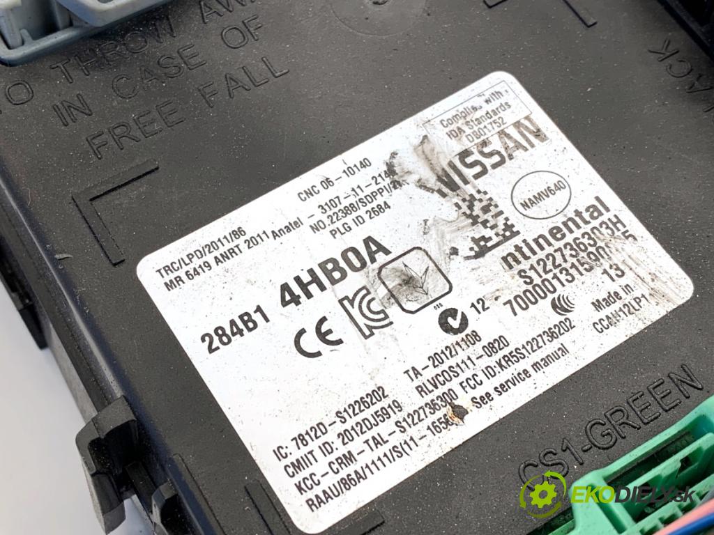 INFINITI Q50 sedan 2014 268 kW 50 Hybrid AWD 3498 Modul BCM 284B14HB0A (Riadiaca jednotka ostatné)