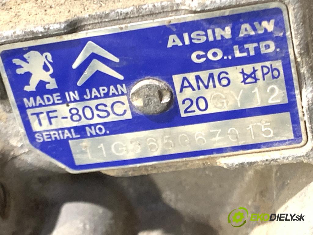 CITROEN DS5 liftback 2012 120 kW 2.0 HDi 165 1997 převodovka 20GY12 (Převodovka)