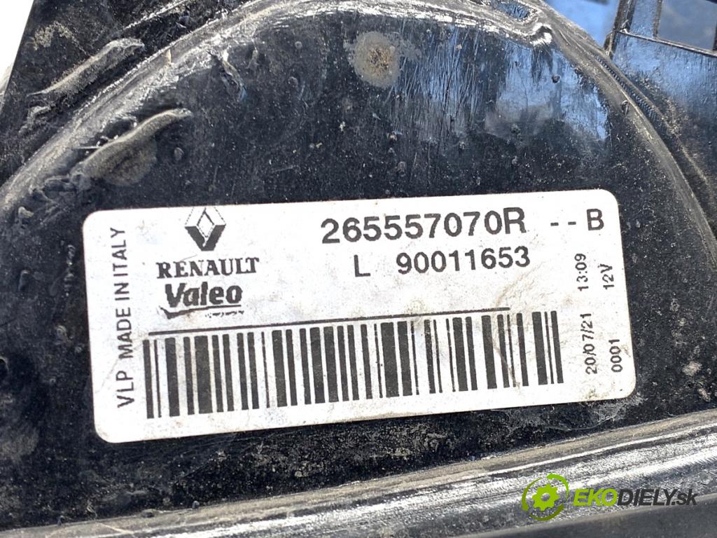 RENAULT MEGANE III liftback 2015 70 kW 1.5 dCi (BZ1G, BZ1W, BZ0R) 1461 světlo zadní část levá strana vnitřní 265557070R (Klika dveří ostatní)