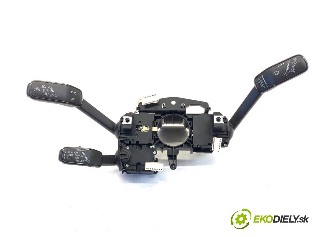 SEAT LEON III liftback 2017 132 kW 1.8 TSI 1798 Prepínač kombinovaný 5Q0953507JA (Prepínacie páčky pod volantom)