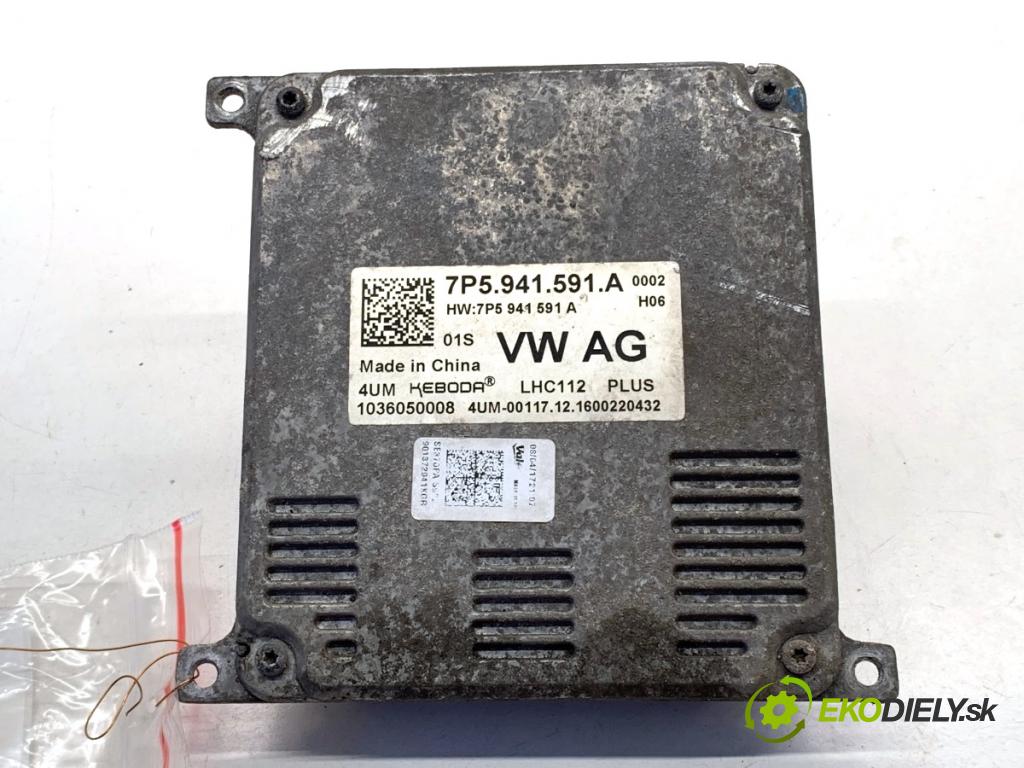 SEAT LEON III liftback 2017 132 kW 1.8 TSI 1798 měnič XENON 7P5941591A (Řídící jednotka xenonu)