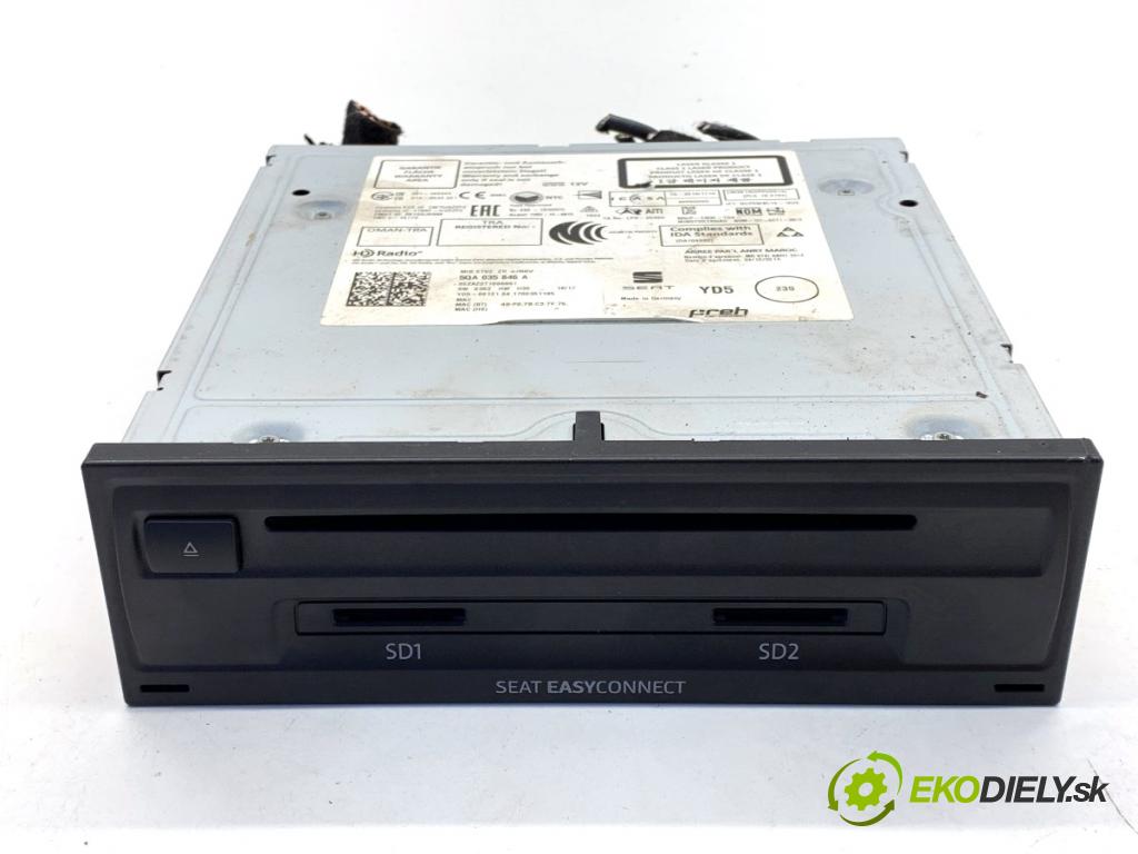 SEAT LEON III liftback 2017 132 kW 1.8 TSI 1798 CZYTNIK navigace 5QA035846A (Elektrosoučásti ostatní)