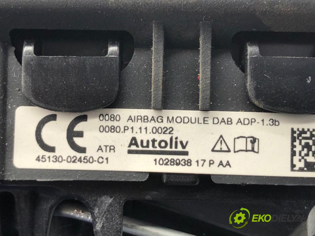TOYOTA AURIS II liftback 2017 73 kW 1.8 Hybrid (ZWE186_) 1798 AirBag volantu 45130-02450 (Airbag)