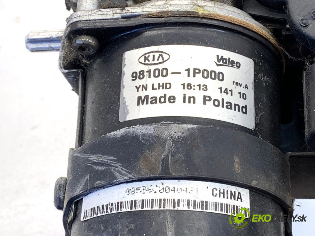 KIA VENGA liftback 2010 66 kW 1.4 CVVT 1396 Mechanizmus stieračov predný 98100-1P000 (Motorček stieračov predný)