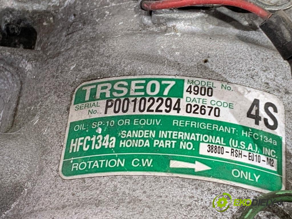 HONDA CIVIC VIII liftback 2006 61 kW 1.4 (FK1) 1339 Kompresor klimatizácie 38800-RSH-E010-M2 (Kompresor klimatizácie)