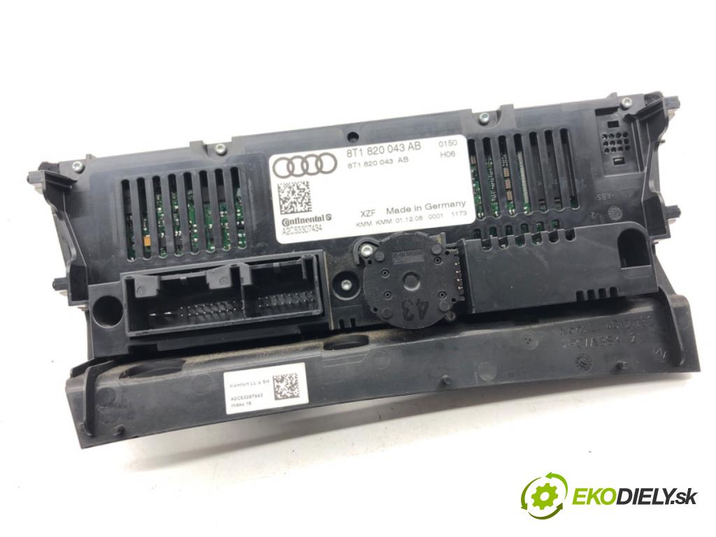 AUDI A4 B8 Kombi 2008 140 kW 2.7 TDI 2698 Panel ovládania kúrenia 8T1820043AB (Prepínacie páčky pod volantom)
