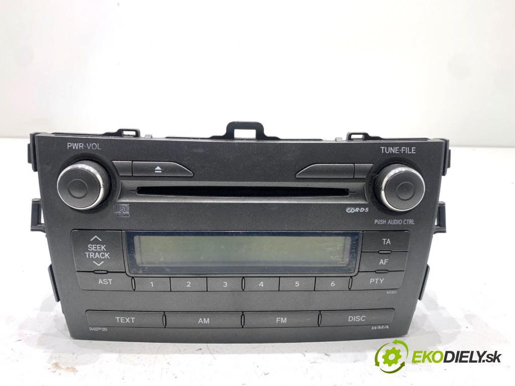 TOYOTA COROLLA E15 sedan 2008 93 kW 2.0 D-4D (ADE150) 1998 RADIO 86120-02690 (Audio zařízení)