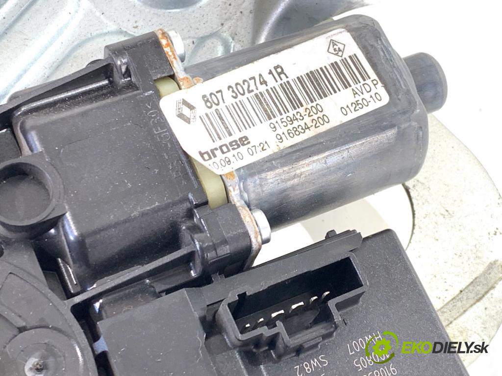 RENAULT GRAND SCENIC III nadwozie wielkoprzestrzenne (MPV) 2010 96 kW 1.4 16V (JZ0F) 1397 mechanismus okna pravý přední část 807302741R