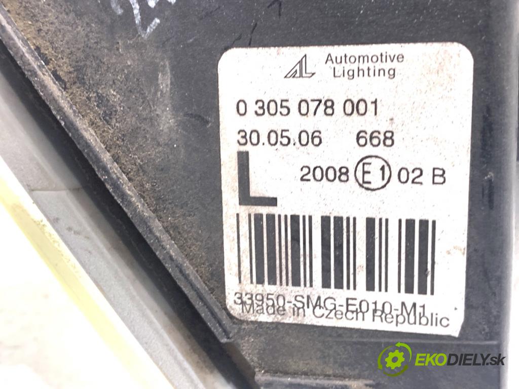 HONDA CIVIC VIII liftback 2006 61 kW 1.4 (FK1) 1339 Hmlové svetlo, hmlovka ľavy predný 0305078001