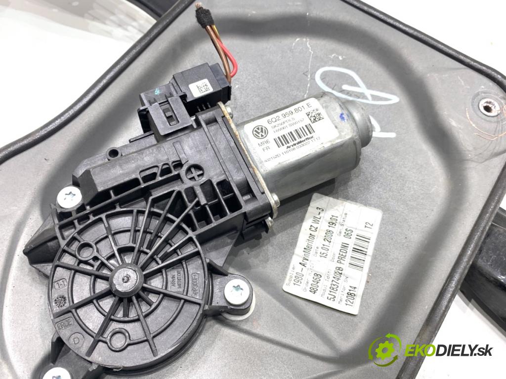 SKODA FABIA II Kombi 2008 63 kW 1.4 1390 mechanismus okna pravý přední část 5J1837402B