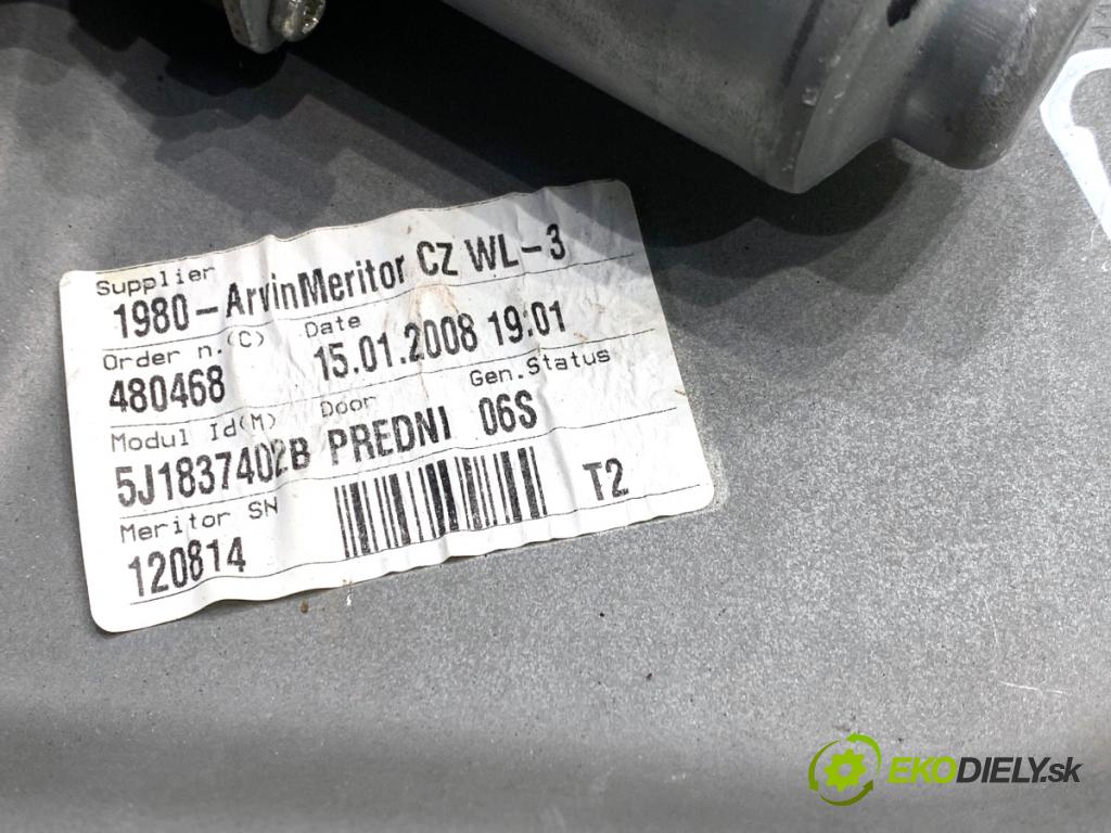 SKODA FABIA II Kombi 2008 63 kW 1.4 1390 mechanismus okna pravý přední část 5J1837402B