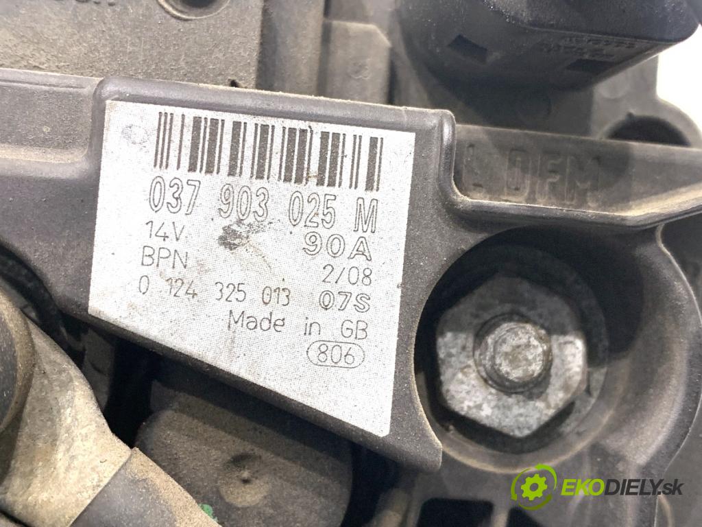 SKODA FABIA II Kombi 2008 63 kW 1.4 1390 Alternátor 037903025M (Alternátor)